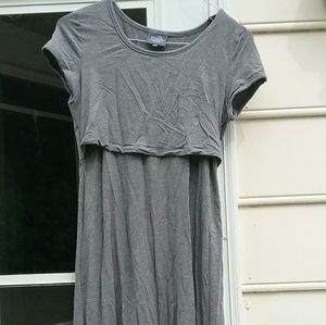 Gray Nursing Dress